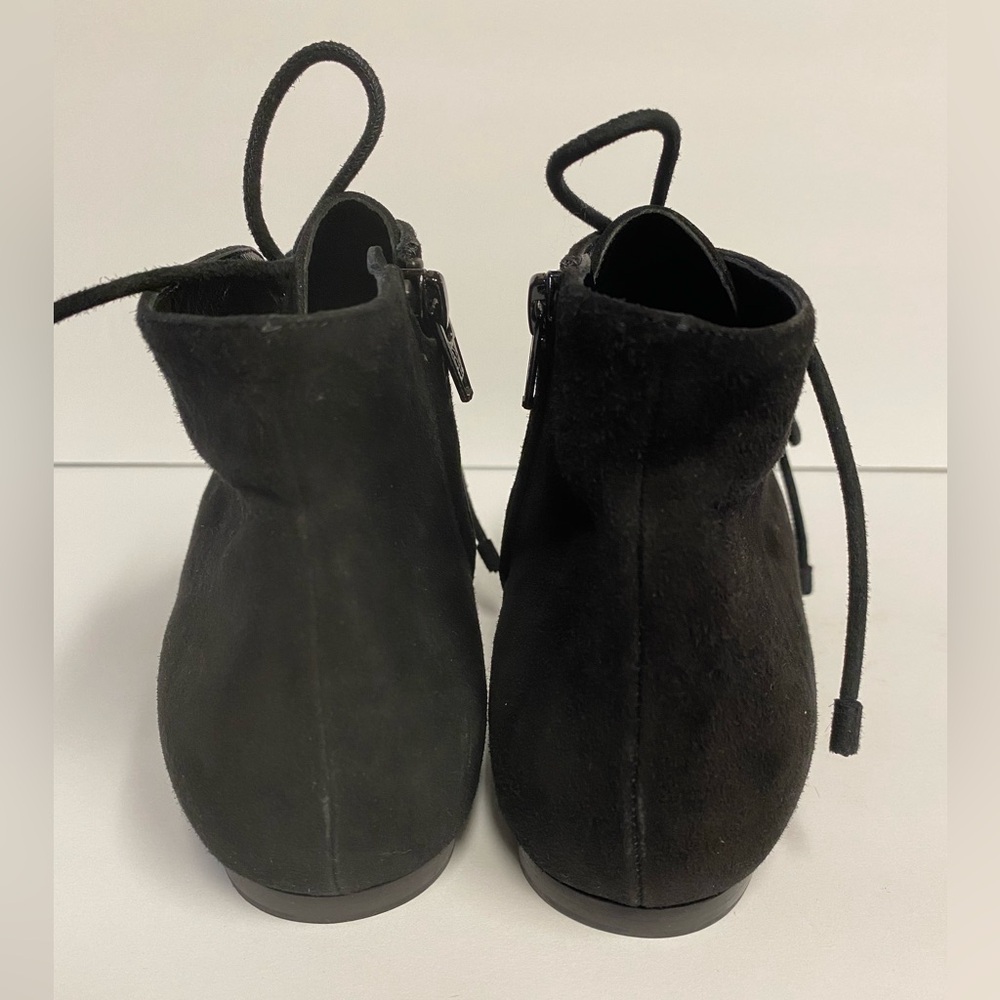 Balenciaga flat ankle boots suede lace up black 38 - Picture 5 of 9